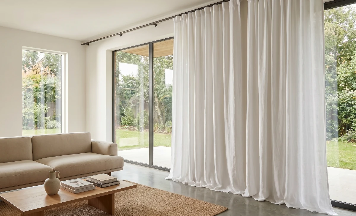 Cortinas de lino Blancas