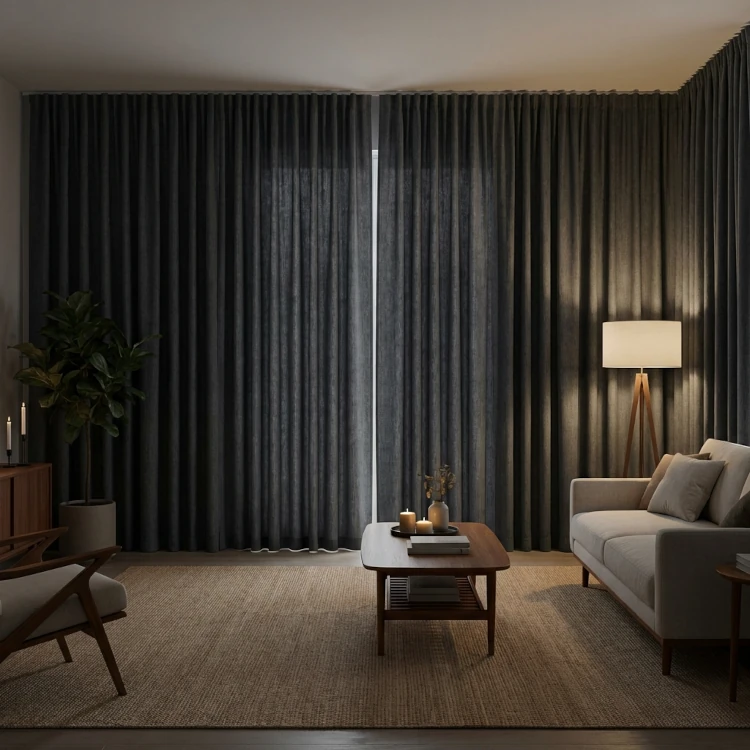 blackout curtains black inmalaga luxury blackout curtains Málaga bedroom