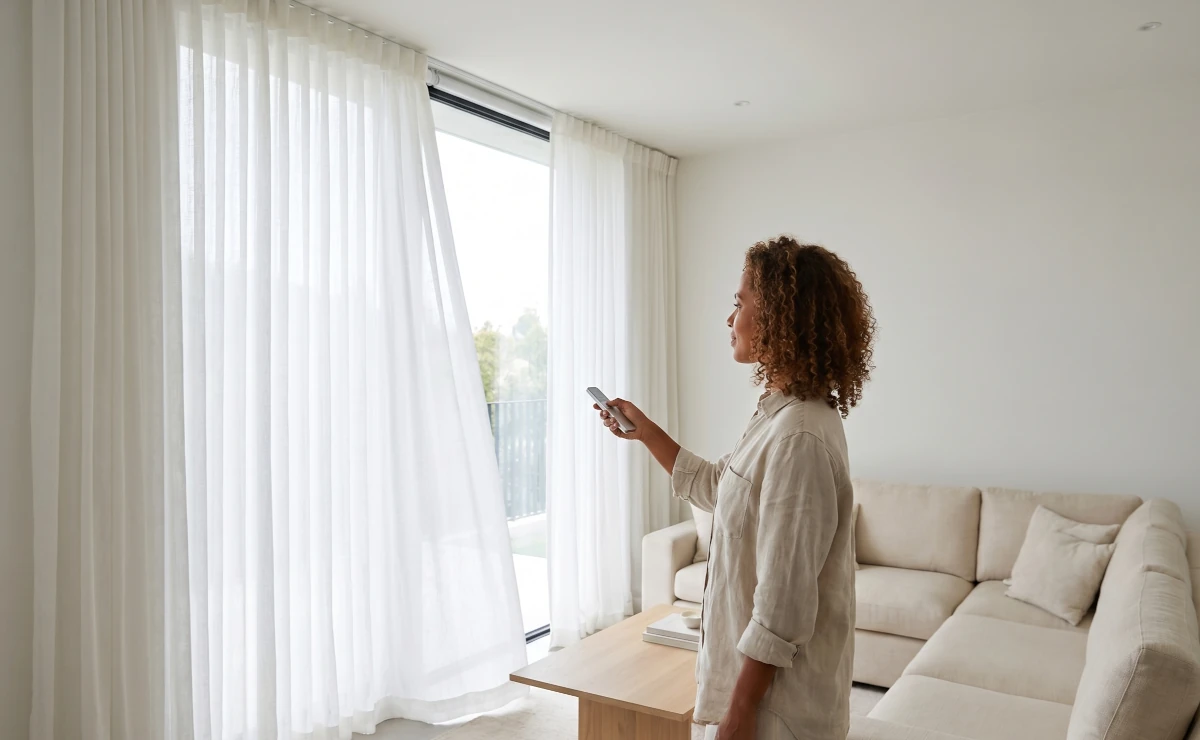 cortinas eléctricas para grandes ventanales