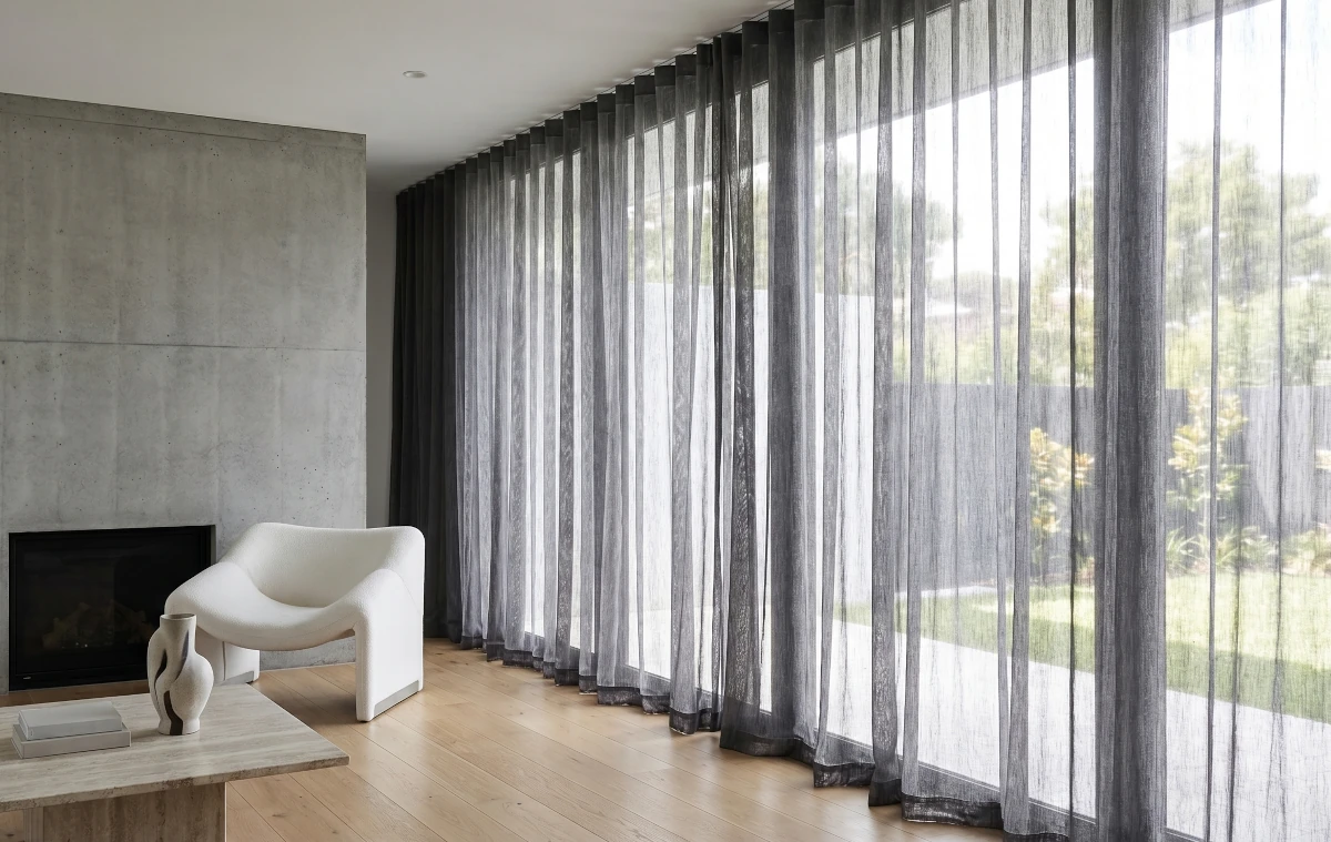 Sheer curtains in Marbella for natural light and privacy