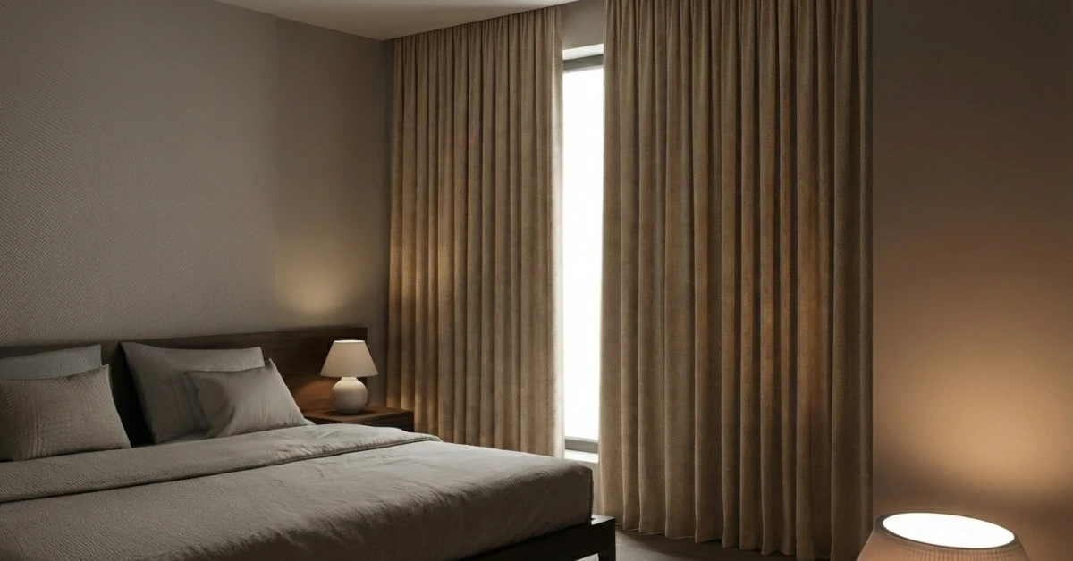 Tejido térmico blackout para cortinas a medida