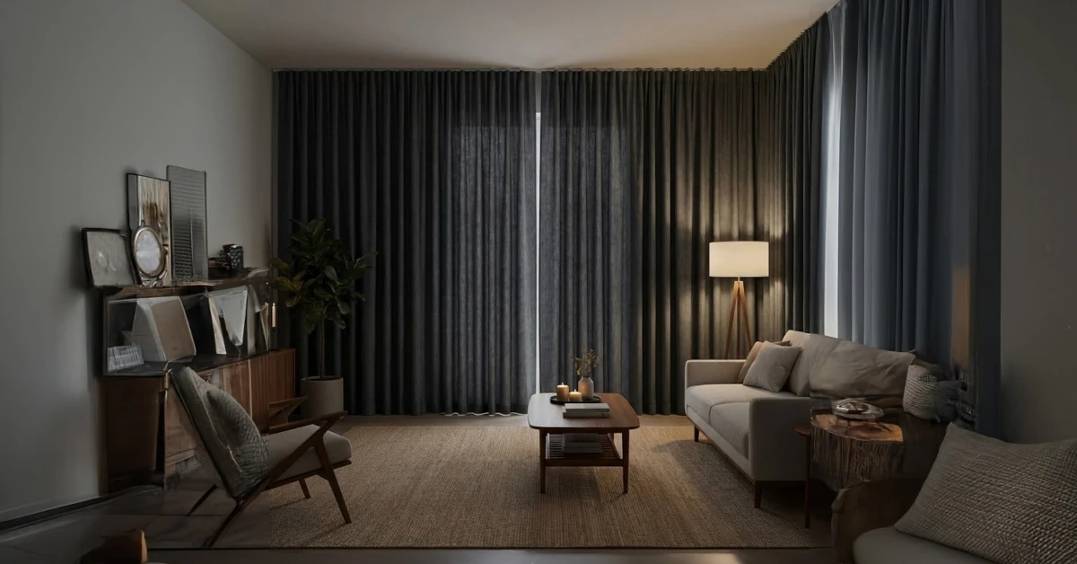 Thermal blackout fabric for made-to-measure curtains