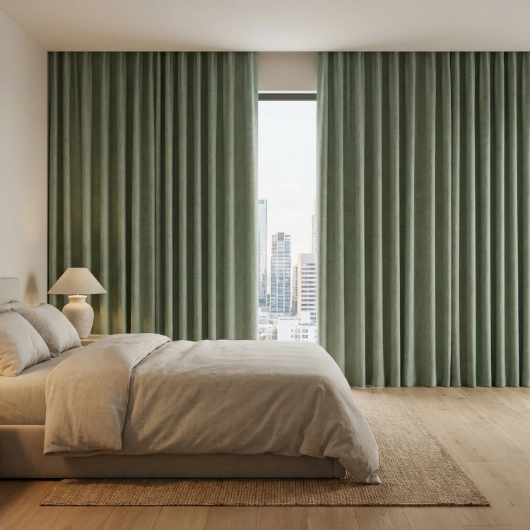 cortinas a medida Málaga salón moderno