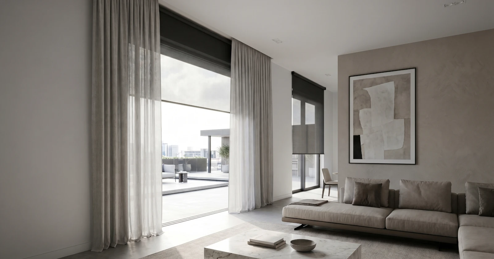 Custom curtains in Marbella for villas, apartments and luxury homes