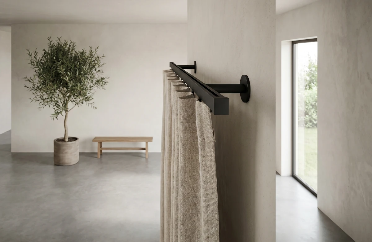 Rieles para cortinas en Málaga instalados a medida