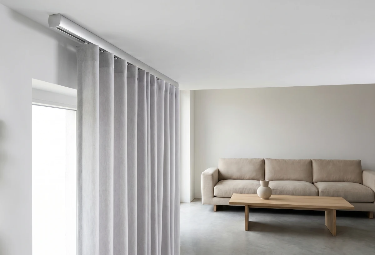 Riel para cortinas de onda perfecta en Málaga