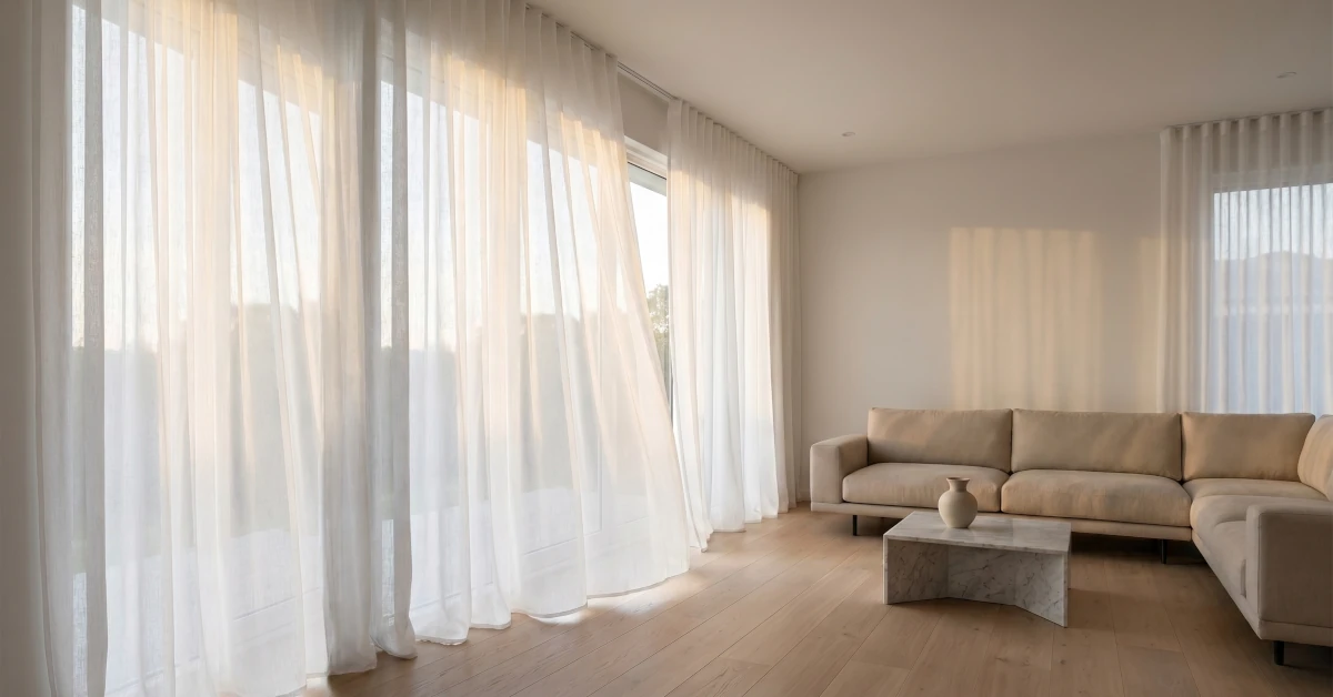 cortinas lino Costa del Sol interiorismo premium